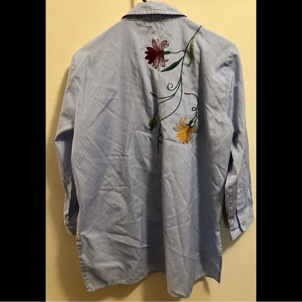 Zara Woman Embroidered Shirt - Picture 12 of 16